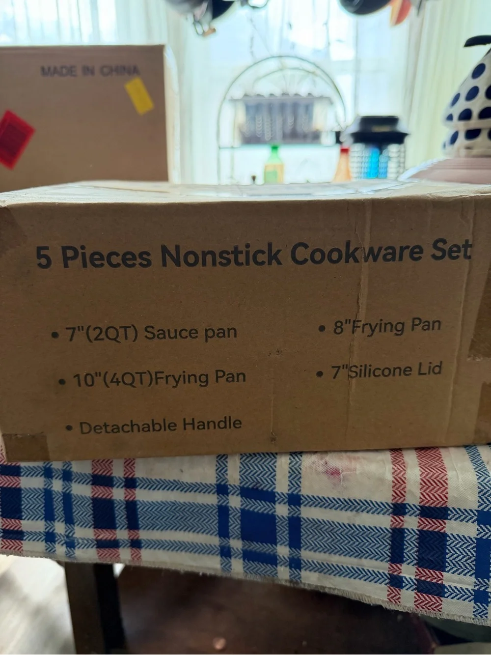 Cream Ceramic Nonstick 5 piece set